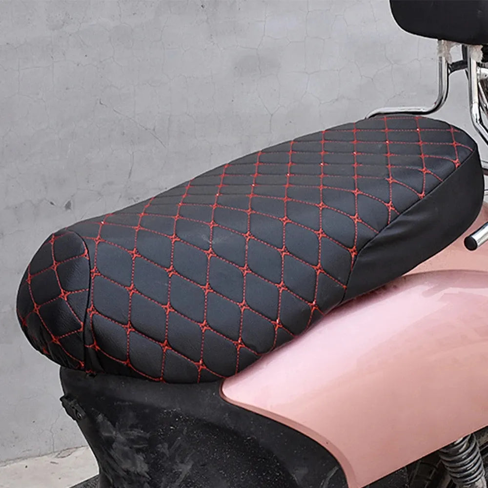 BLALION Motorcycle Seat Cover Thickened Waterproof Anti-skid Seat Protection 3D Faux Leather Seat Pad Protective Cover for Moto