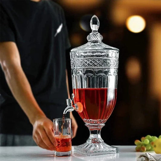 1 Gallon Glass Beverage Dispenser with Tap/Spigot - 100% Leak Proof