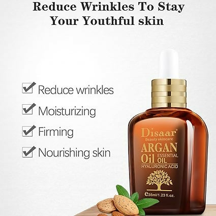 Disaar Argan Oil Hyaluronic Facial Serum Brighten Antiaging
