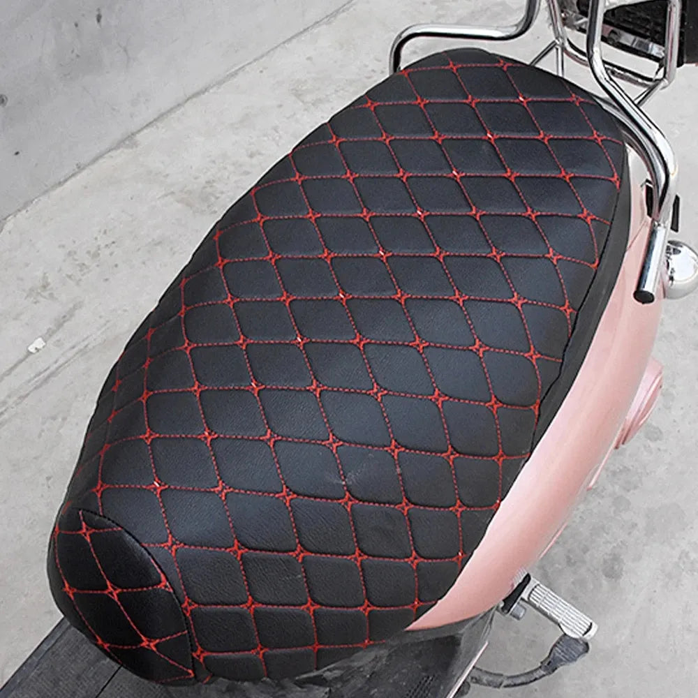 BLALION Motorcycle Seat Cover Thickened Waterproof Anti-skid Seat Protection 3D Faux Leather Seat Pad Protective Cover for Moto