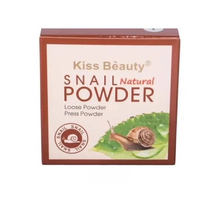 Kiss Beauty 2 In 1 Snail Natural Loose Powder + Pressed Powder