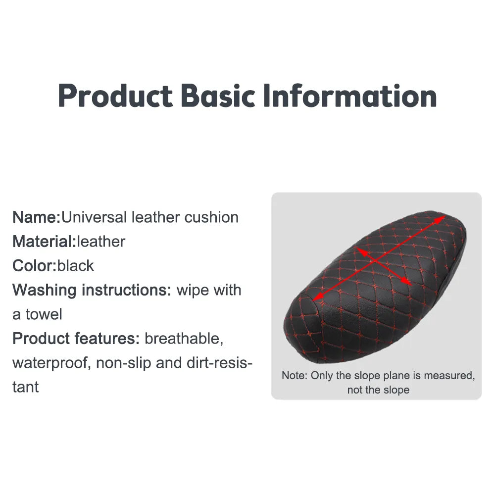 BLALION Motorcycle Seat Cover Thickened Waterproof Anti-skid Seat Protection 3D Faux Leather Seat Pad Protective Cover for Moto