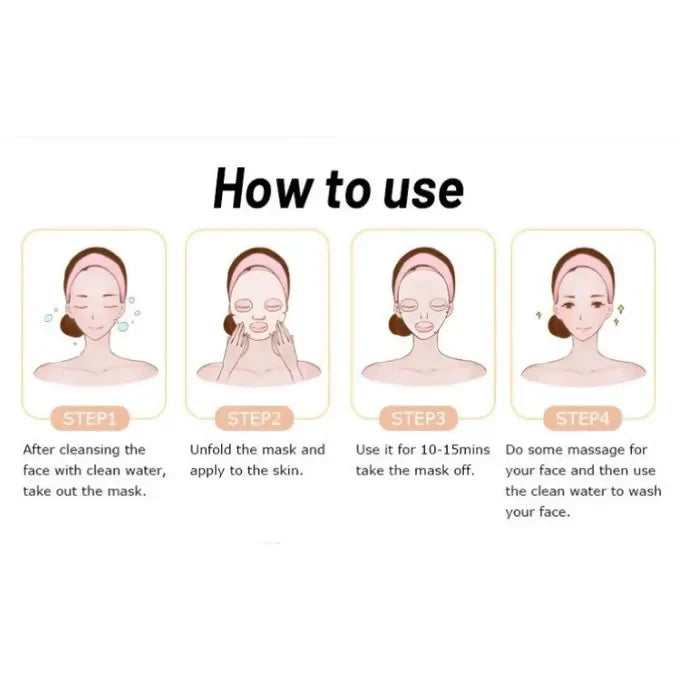 10Pcs Snail Facial Face Mask