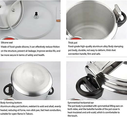 Nunix Non Explosive Pressure Cooker - 5Ltrs