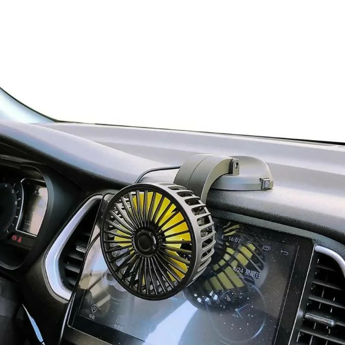 Universal mini Auto cooling rotatable car fans