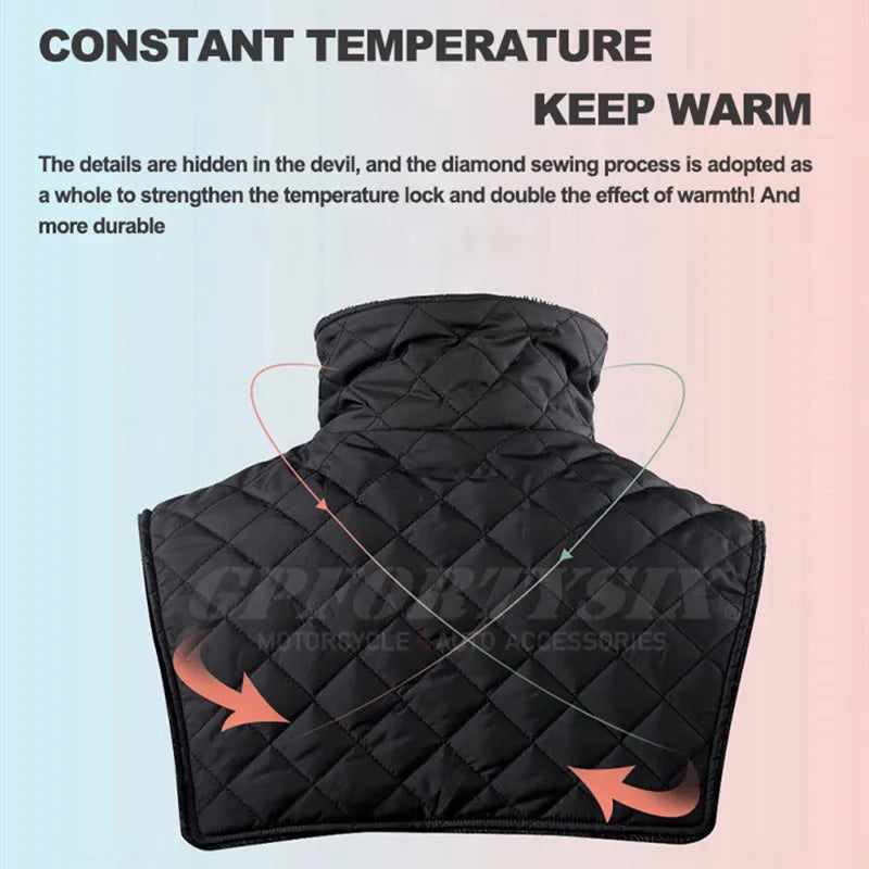 Winter Motorcycle Full Neck Protectors Scarf Windproof Warm Motorbike Motocross Balaclava Fleece Moto Cycling Warm Mask
