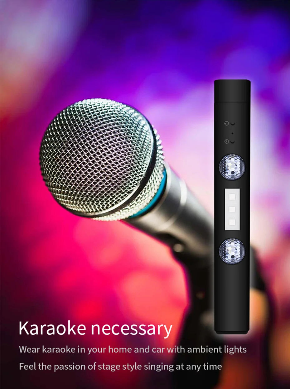 BLALION LED Car Atmosphere Lamp Wireless Voice Control RGB Roof Star Light USB Charing Auto Interior Decor Ambient Party Lights