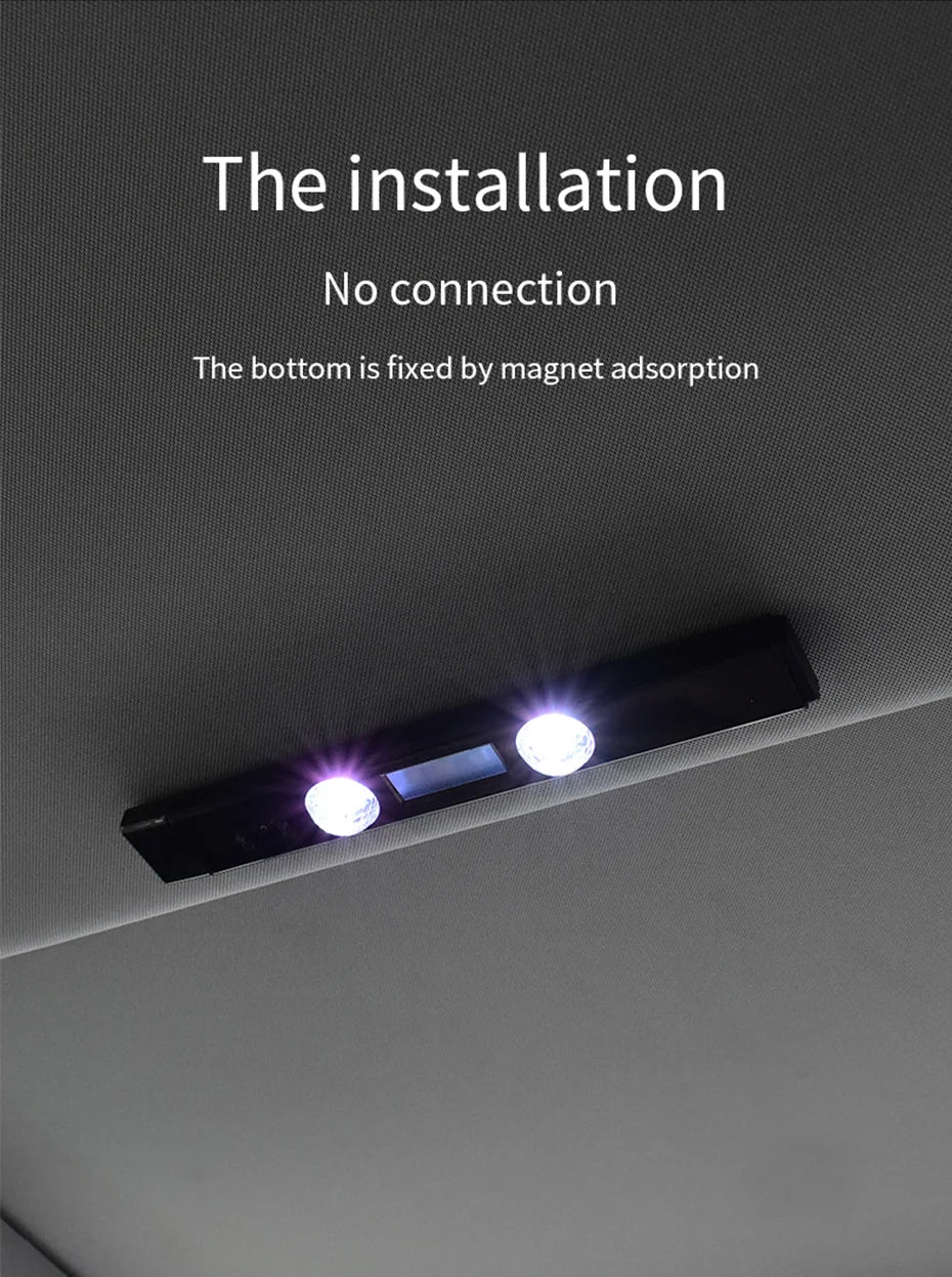 BLALION LED Car Atmosphere Lamp Wireless Voice Control RGB Roof Star Light USB Charing Auto Interior Decor Ambient Party Lights