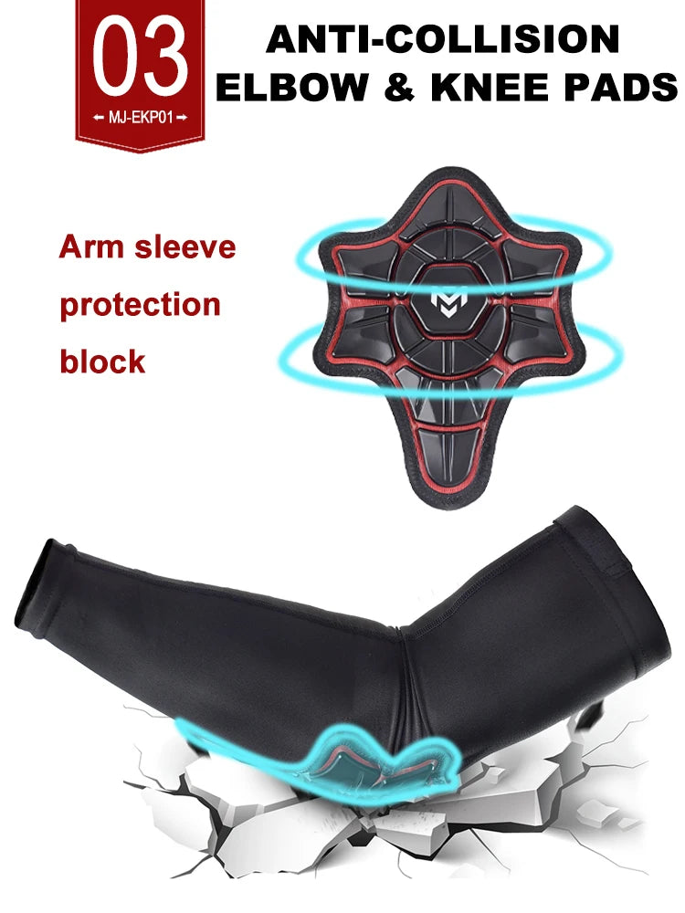 Shockproof Protection Motocross MX MTB Knee Pads Dirt Bike Off-road Motorcycle Arm Sleeve Pads Moto Kneepads Elbow Brace S-XL