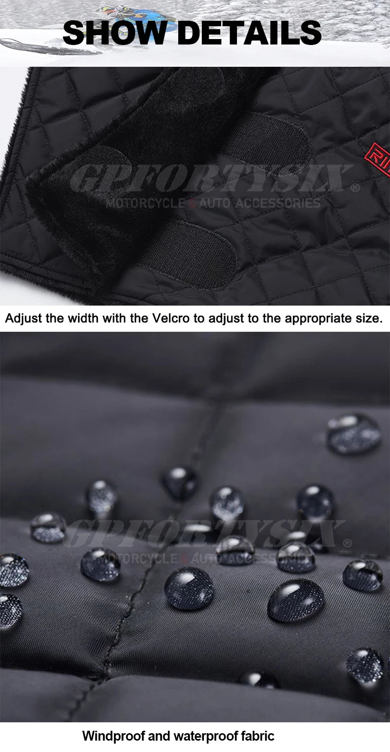 Winter Motorcycle Full Neck Protectors Scarf Windproof Warm Motorbike Motocross Balaclava Fleece Moto Cycling Warm Mask