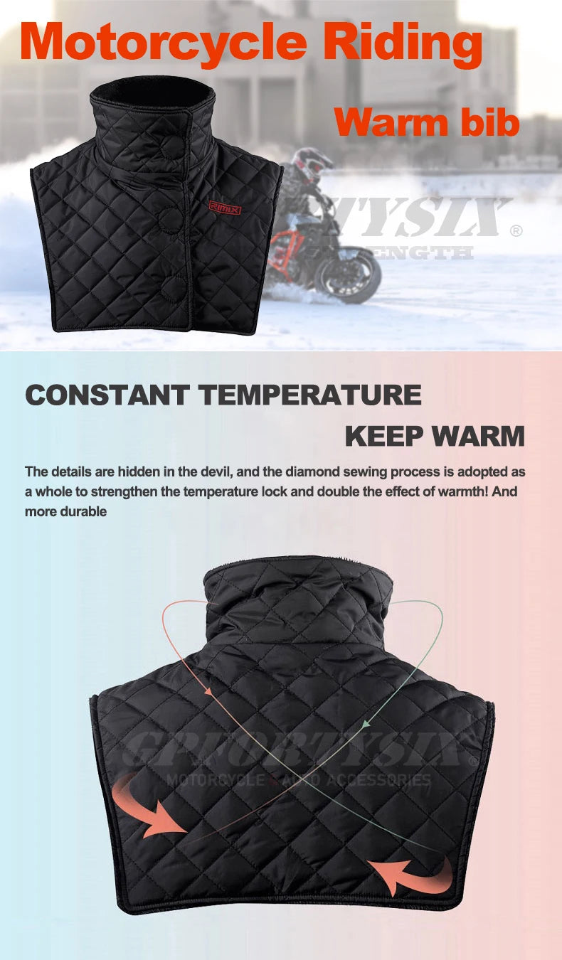 Winter Motorcycle Full Neck Protectors Scarf Windproof Warm Motorbike Motocross Balaclava Fleece Moto Cycling Warm Mask