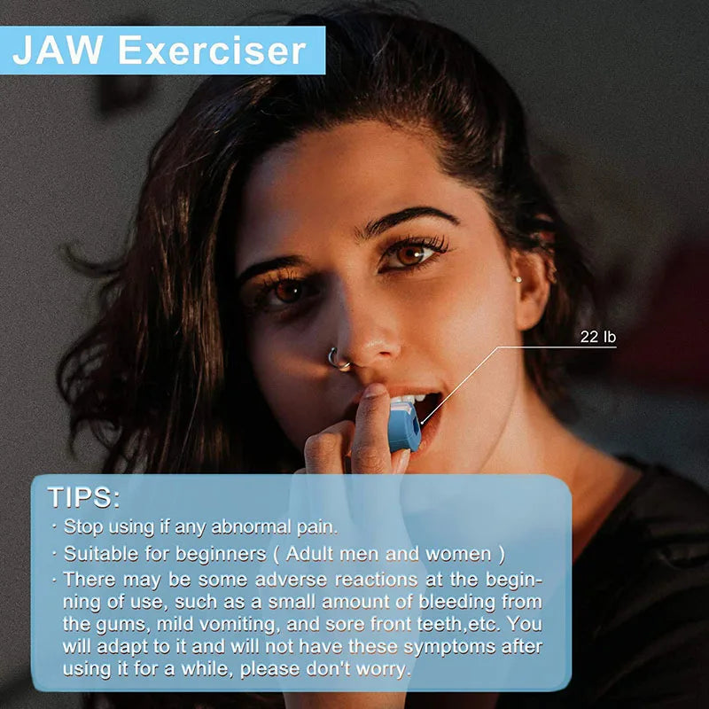 Jawline Exerciser Jaw Muscle Toner Training Fitness Ball Anti-aging Food-grade Silica Face Chin Cheek Lifting Slimming