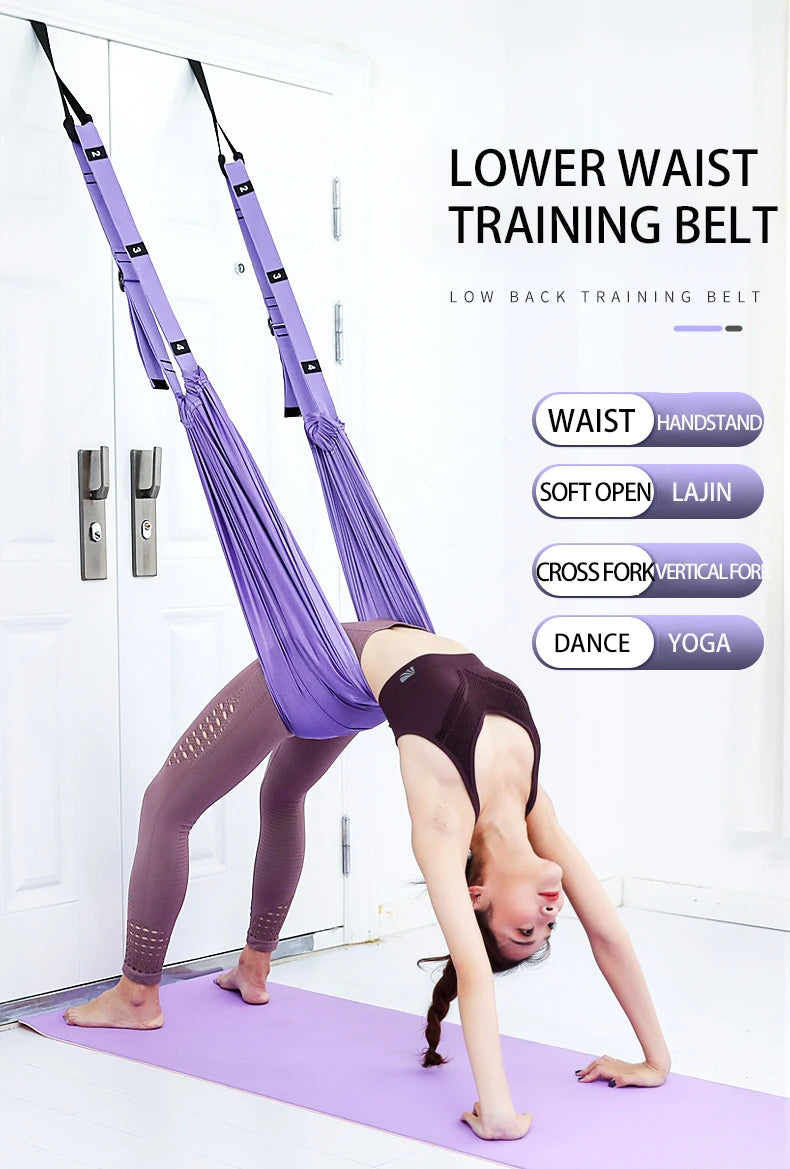 Air Yoga Tension Belt One Line Horse Inverted Split And Bent Waist Belt Stretching Yoga Auxiliary Trainer