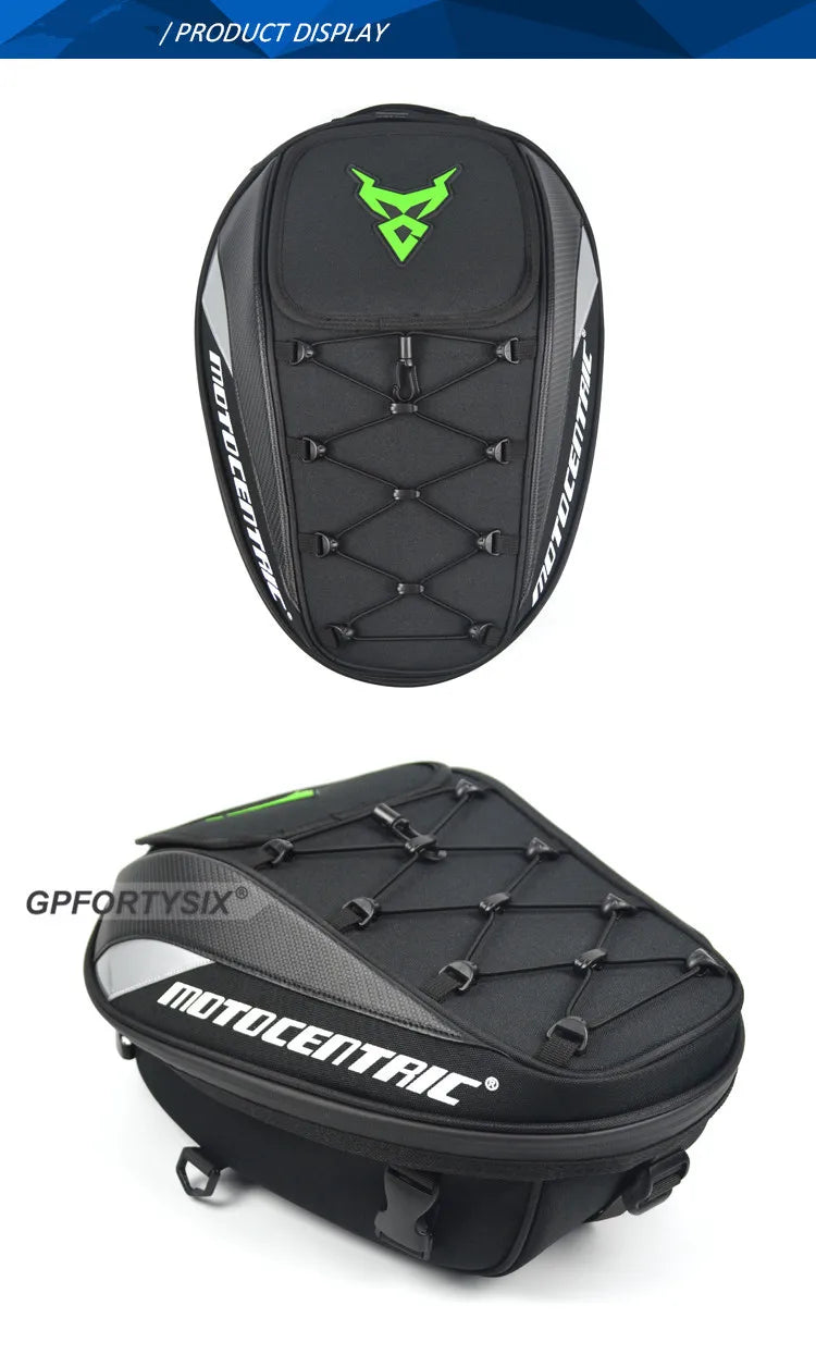 MOTOCENTRIC Waterproof Large Capacity Motorcycle Back Seat Bag motorcycle tail bag Multifunction Helmet Motocross Backpack