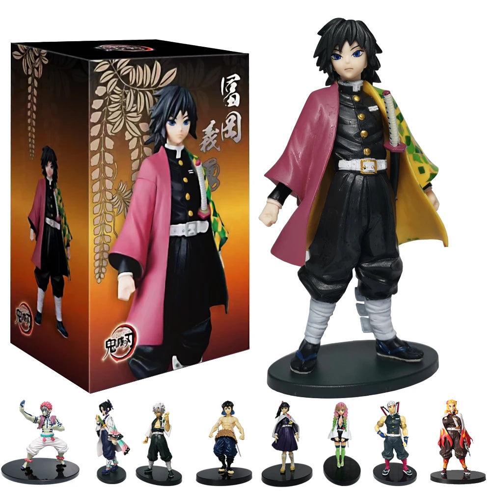Figurine Demon Slayer Figure Kamado Tanjirou Action Figura Anime Agatsuma Zenitsu Nezuko Warrior No Yaiba Kimetsu PVC Model Toys