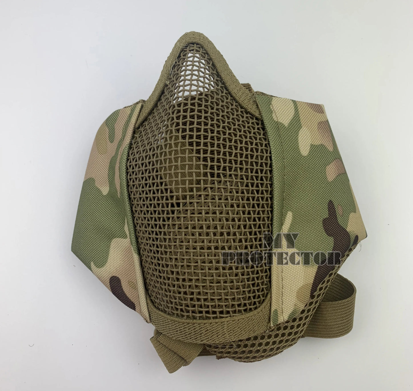 Airsoft Face Mask With Ear Mesh Face Breathable Mouth Mask Tactical Paintball Softair Protective Mask Shooting Hunting Equipment
