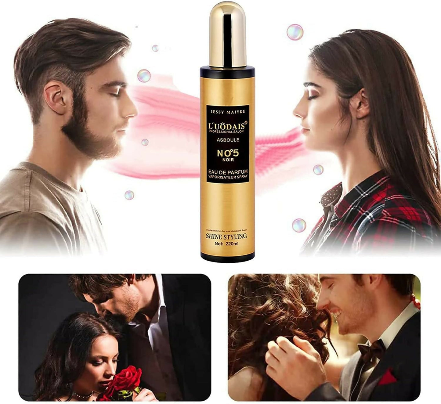 Luodais Classic Human Hair,Wig Serum + No.5 Shine Spray