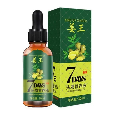 Aichun Beauty Ginger Hair Growth Oil – 7 Days Rapid Growth Essence for Bald Spots, Edges & Thinning Hair (30ml)