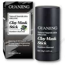 GUANJING CLAY MASK STICK BAMBOO CHARCOAL ORGANIC 40g