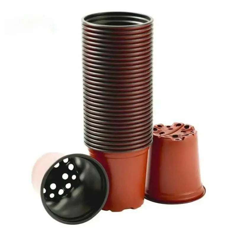 20pcs 110mm Grow Box Vegetable Seedling Growing Pot Fall Resistant Tray for Home Garden Plant Pot Nursery Flower Pots