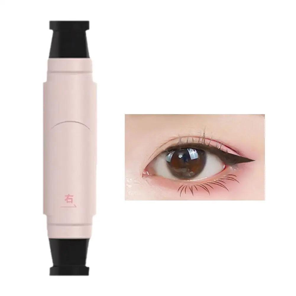 Black Brown Integrated Eyeliner Stamp Precise Outline Signet Eye Liner Extension Stamps Liquid Eyeliner Pen Waterproof Lasting