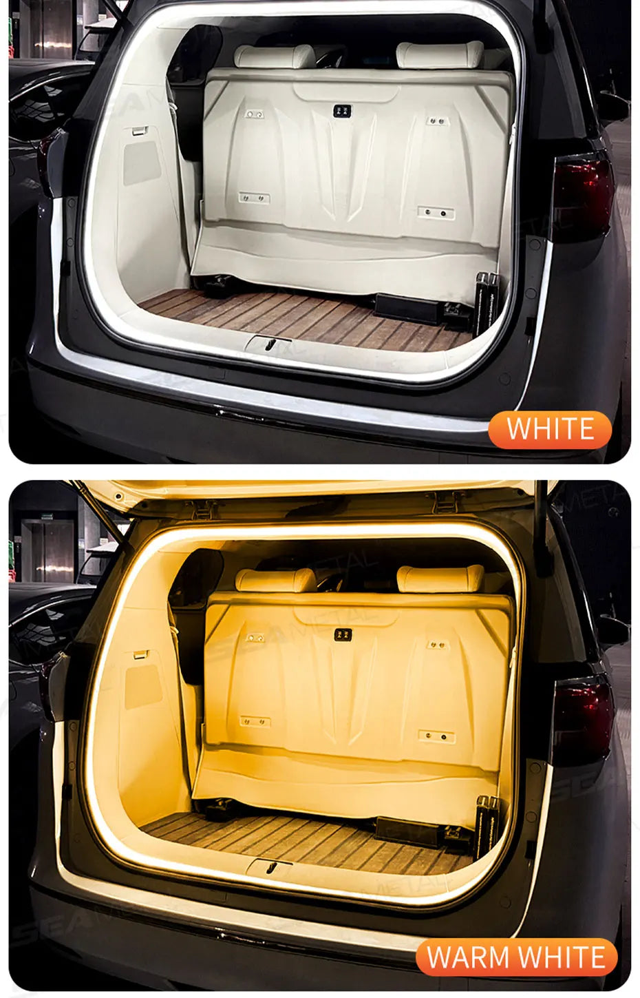 BLALION Car Trunk Dynamic Flowing Light Strip Automatic On/Off Scanning Lamp Flexible Waterproof Light Strip Hidden Installation