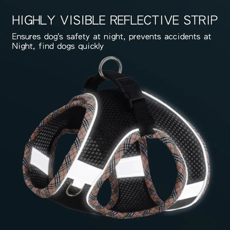 Chest Strap Dog Collar Leash Accessories Tactical Vest Cats Things for Dogs Big Harness Small Pet Supplies Collars Pets Products