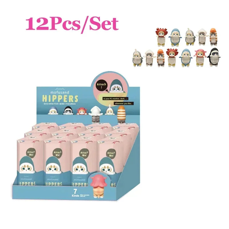 Smiski Cherry Blossom Stitch Series Blind Box Gift Mini Anime Figures Ornaments Dolls Fans Children Christmas Birthday Gift