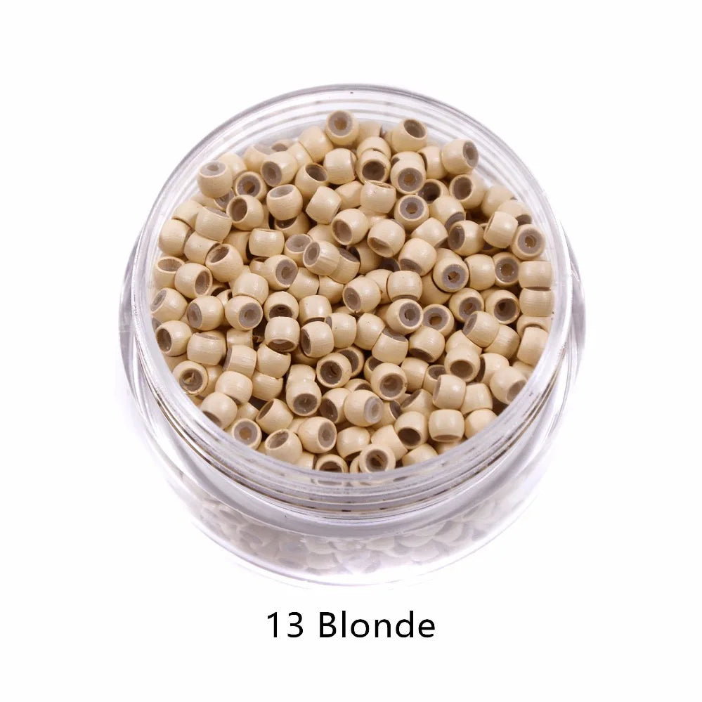 500pcs copper ring beads 3.0mm nano ring beads silicone lined micro for hair extensions