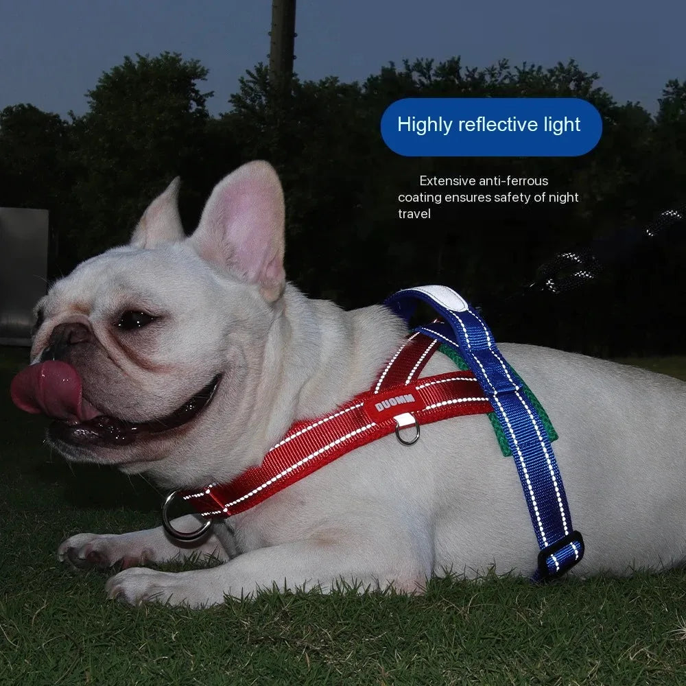 Dog Harness Chest Strap Puppy Accessories Pet Supplies Collar Tactical Vest Dogs Things Leash Cats Products Collars