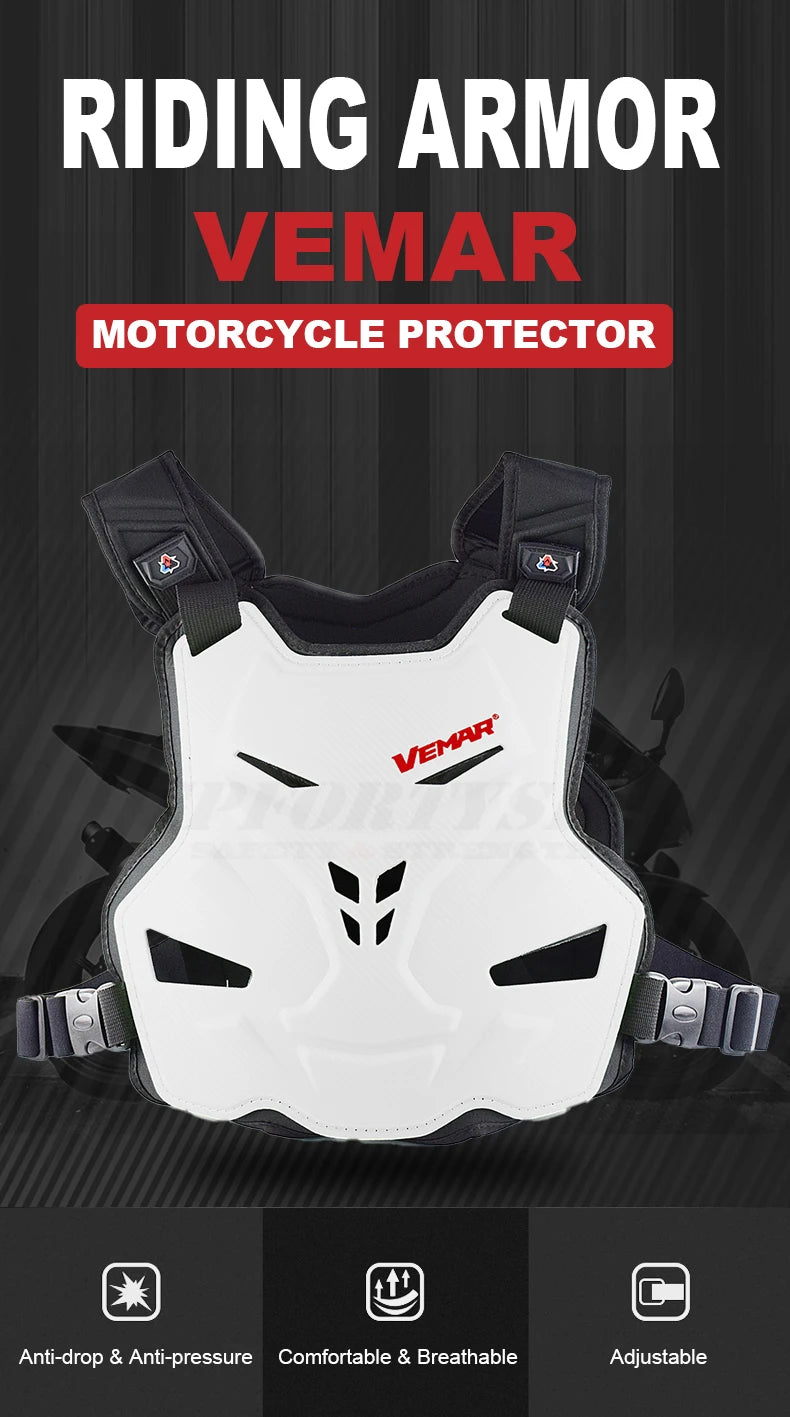 Vemar Off-road Motorcycle Body Armor Clothing Riding Racing Anti-Fall Motocross Chest Protector Hemp Rope Pattern Armor Men
