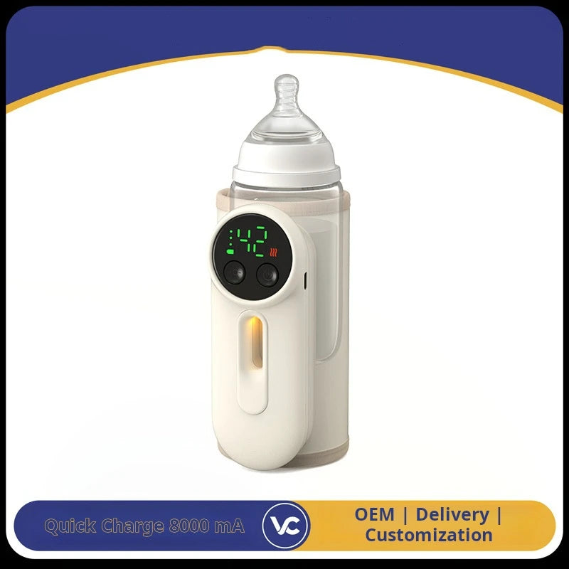 bottle insulation cover neutral constant temperature warm milk cover wireless heating portable battery storage milk warmer