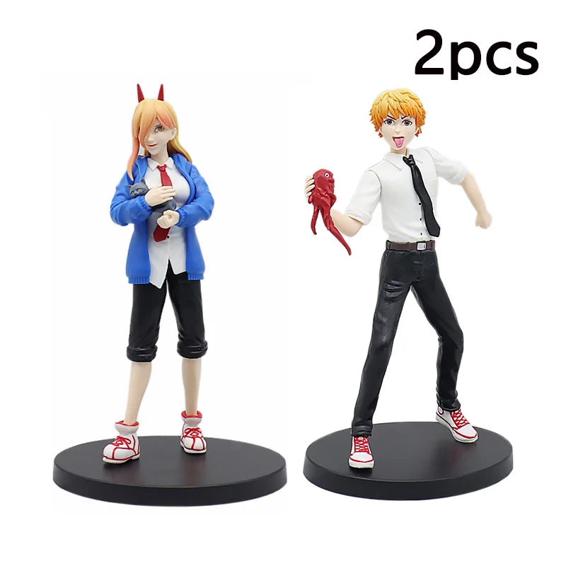 18cm Chainsaw Man Denji Anime Figure Denji/Power Action Figure Chainsaw Man Denji Figurine Adult Collectible Model Doll Toy