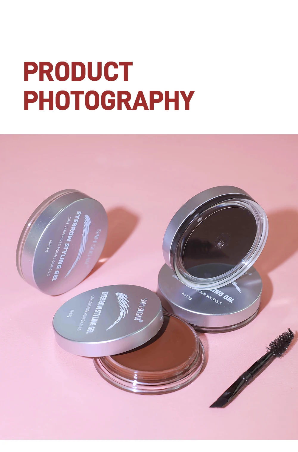 3D Wild Eyebrow Gel Wax Brow Styling Soap Tint Eyebrows Enhancers Brows White Brown Makeup Black Cosmetic Tool Makeup