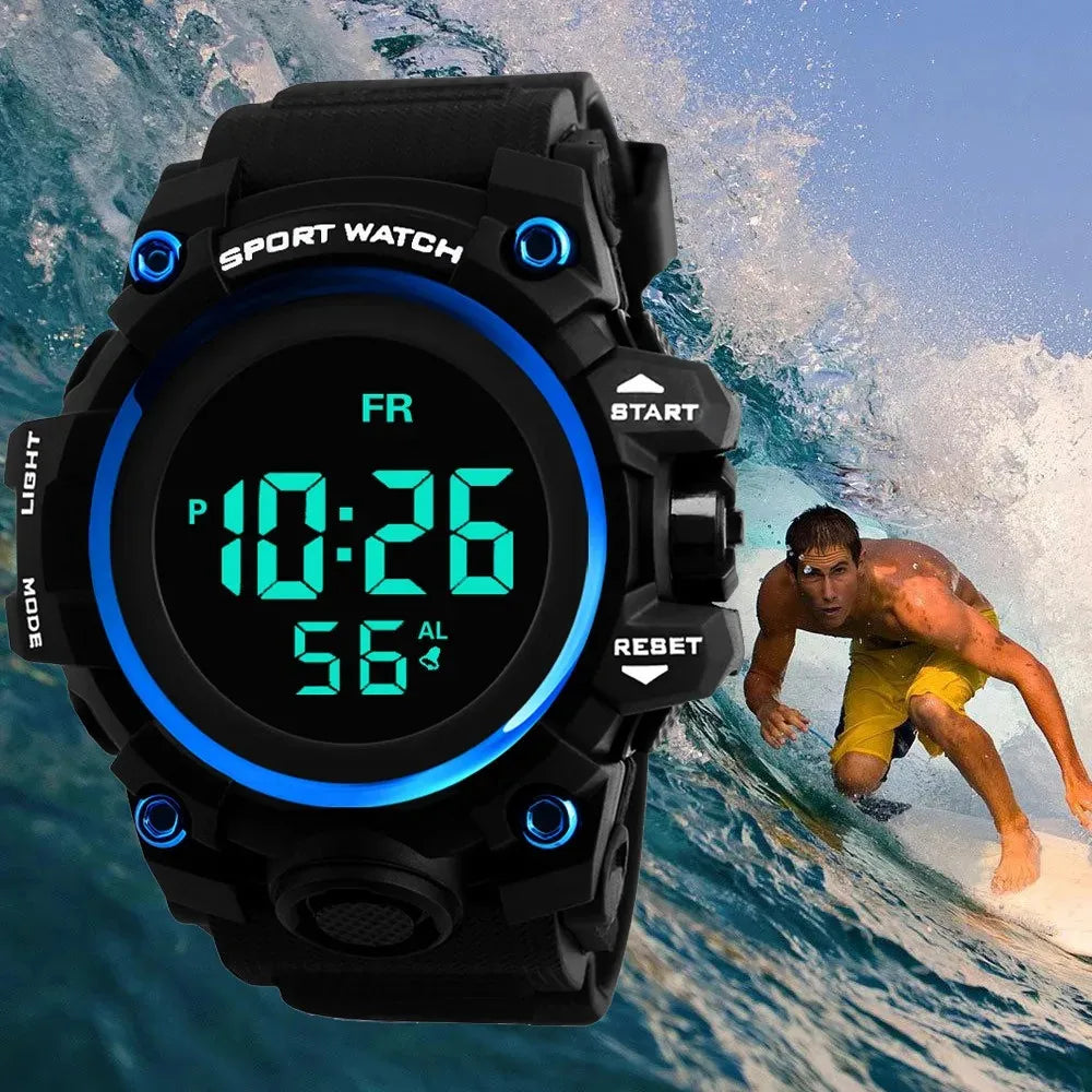 Keglect men's multifunctional digital watch, outdoor sports watch