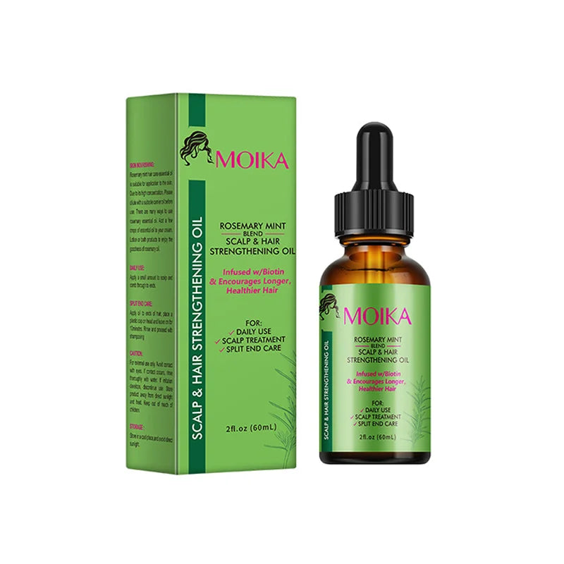 Rosemary Peppermint Hair Care Essential Oil, Prevents Dry and Split Hair, Gently Nourishes Hair Care Essential Oil