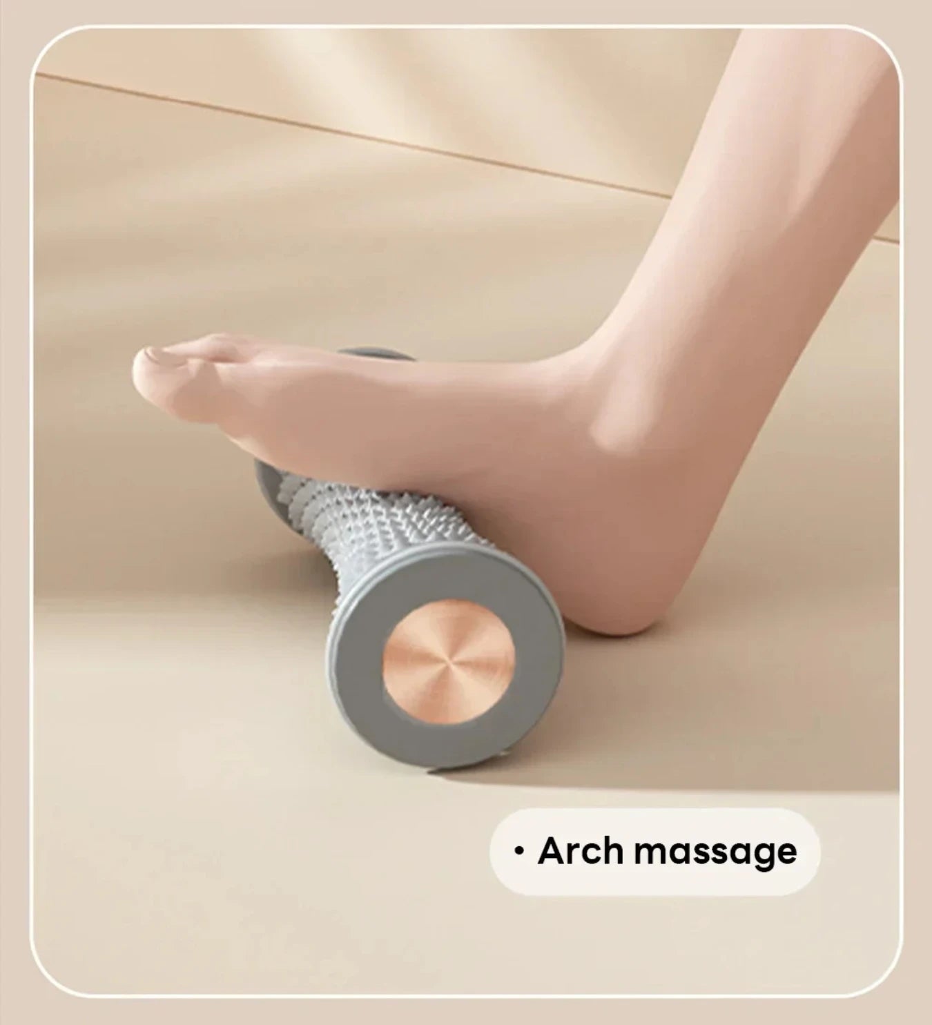 Foot Massager Massage Roller Yoga Massage Ball Plantar Fascia Roller Muscle Relaxation Care Plastic Manual Foot Massager