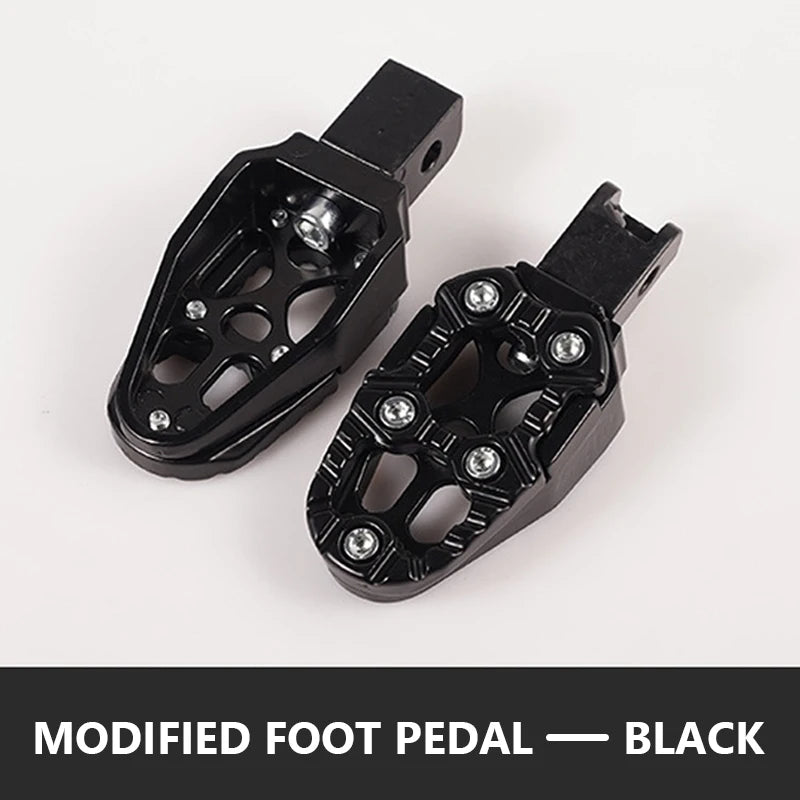 BLALION 1 Pair Universal Aluminum Alloy Footrest Pedals Angle Adjustable for Motorcycle Scooter ATV E-Bike Foot Rests Foot Pegs