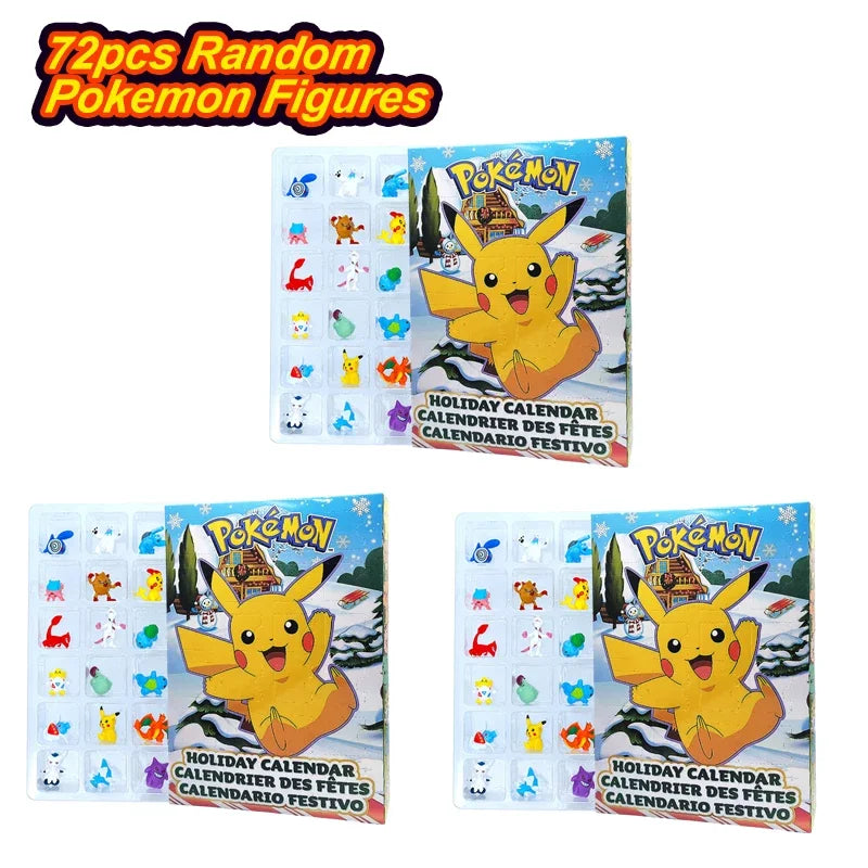 Pokemon Figure Christmas Halloween Advent Calendar Gifts Kawaii Pikachu Anime Figural Action 24Pcs Set Model Kid Toys