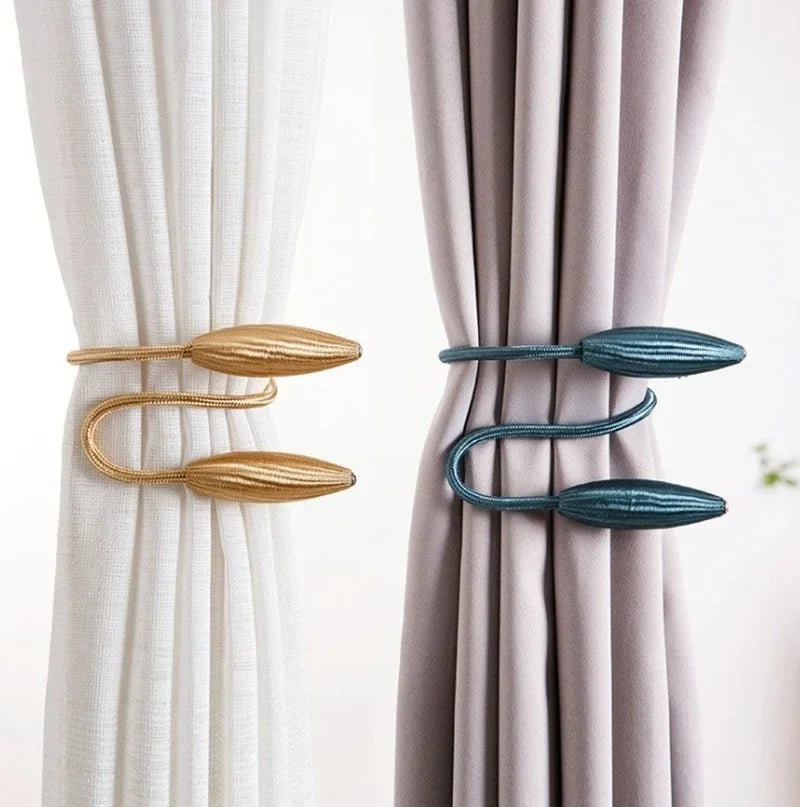 1 Pcs Buckle Curtain Tying Rope Household Convenience Curtain Buckle Simple Curtain Strap Punching-free Installation Tying Rope