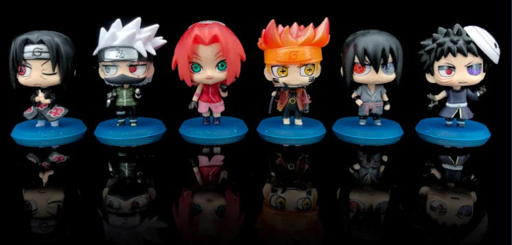 Hot Anime Naruto Action Figure Naruto Sasuke Kakashi Itachi Model Toys Desktop Ornament Decoration Gift Boy Girl Figure Toy