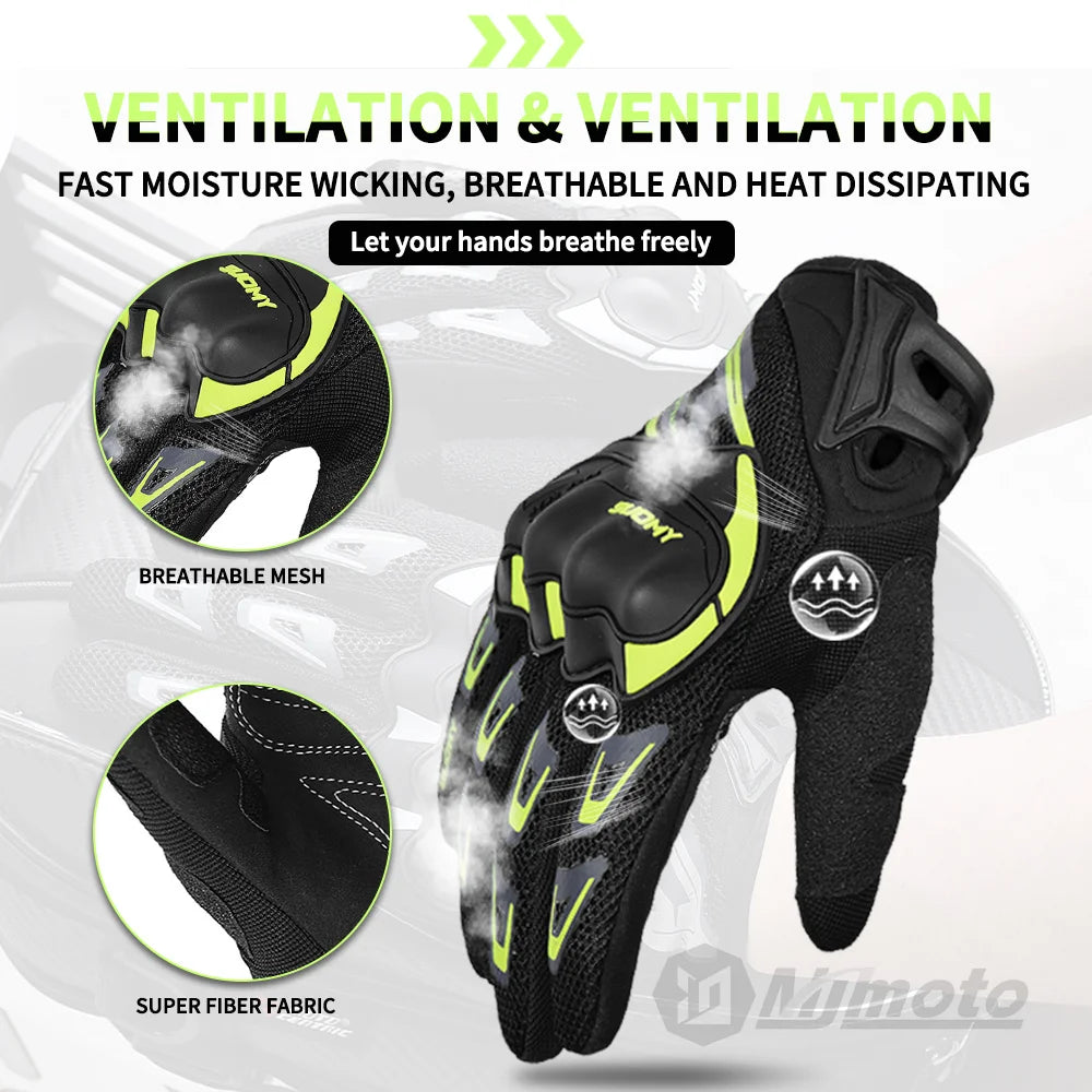 Suomy Motorcycle Gloves Men Women Summer Motorbike Racing Gloves Touch Screen Breathable Motocross Moto Biker Cycling Gloves