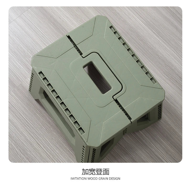 Folding stool, kindergarten low thickened maza stool, outdoor camping chair, household portable stall small bench