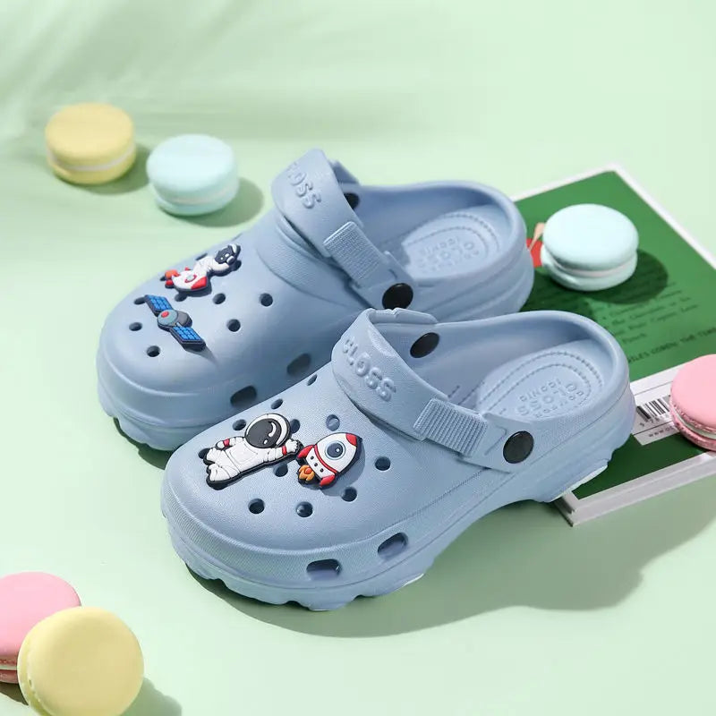 New Summer Sandals 3-15 Years Children's Slippers Baby Girls Shoes Non-Slip Clogs Cartoon Cute Infant Girls Sandals Boys Shoes