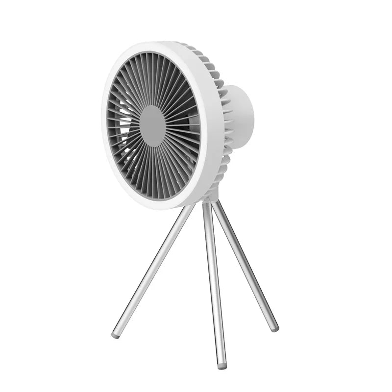 10000mAh/4000mAh Camping Fan Rechargeable Desktop Portable Circulator Wireless Ceiling Electric Fan with Power Bank LED Lighting