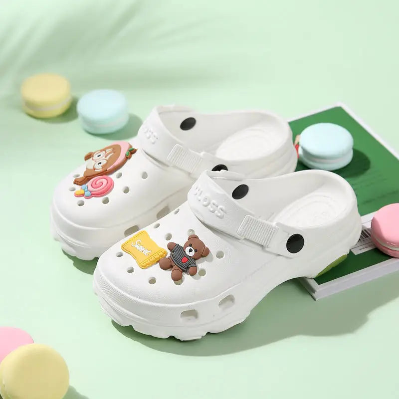 New Summer Sandals 3-15 Years Children's Slippers Baby Girls Shoes Non-Slip Clogs Cartoon Cute Infant Girls Sandals Boys Shoes