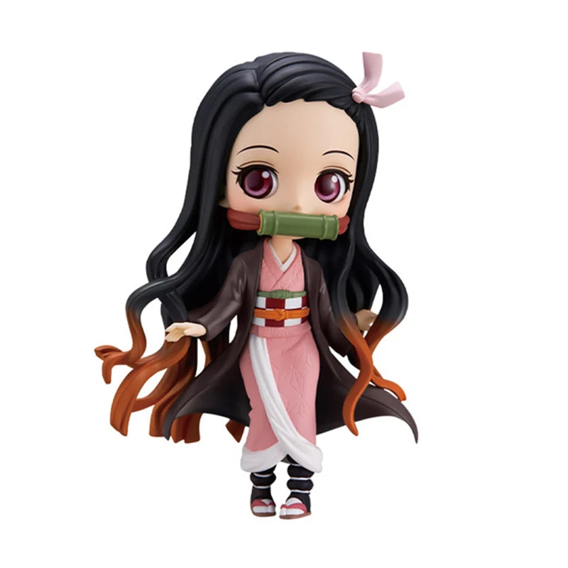 Anime Demon Slayer Action Figurine Kimetsu No Yaiba Figure Kamado Tanjirou Nezuko Agatsuma Zenitsu PVC Model Doll Toys