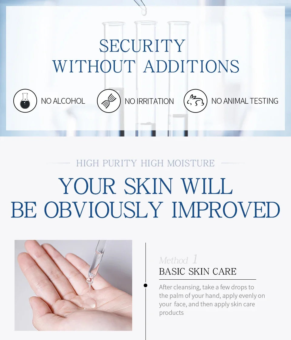 LAIKOU Hyaluronic Acid Face Serum Anti Aging Facial Lifting Collagen Essence Skin Care Whitening Serum 17ml