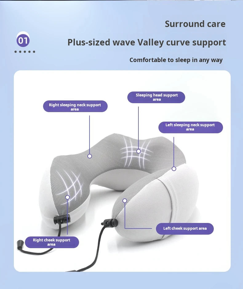 U-shaped pillow, neck pad, special neck pillow, memory foam, aircraft neck pillow, nap pillow, student travel sleep, U-shaped pi