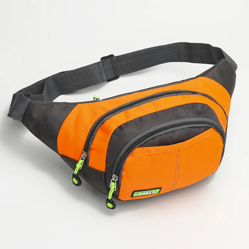 Travel Waist Bag Zipper Outdoor Sports Shoulder Bag Men's and Women's Waterproof Fashion Large-capacity Adjustable
